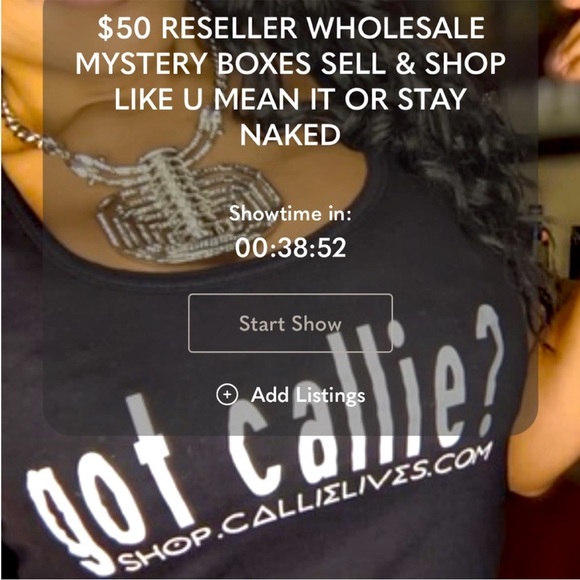 9/16 @9:16AMET CALLIELIVES 50%OFF TRAY SHOP LIKE U MEAN IT or STAY NAKED 60MINS - Picture 3 of 5